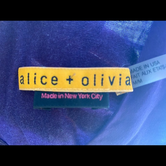 Alice + Olivia silk lined vibrant purple dress - Picture 2 of 3